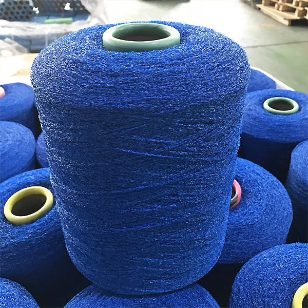 blue color grass yarn