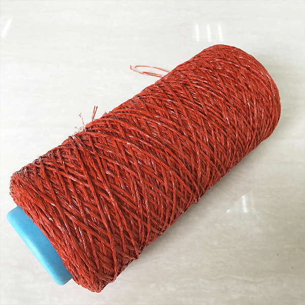 red color synthetic yarn
